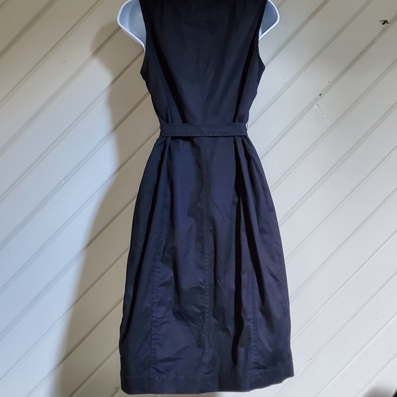 Talbots Ruffle Button Down Sleeveless Dress Tie - Picture 3 of 7